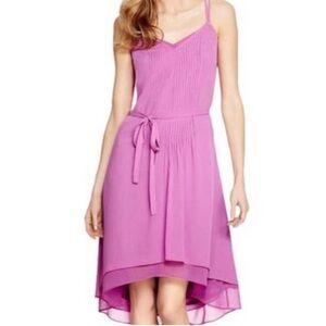 White House Black Market Iris Orchid Pintuck Midi Dress Size 2 - Belted